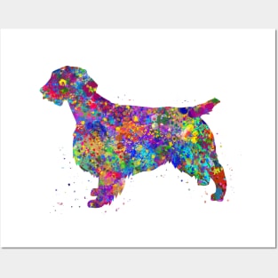 Welsh springer spaniel dog watercolor Posters and Art